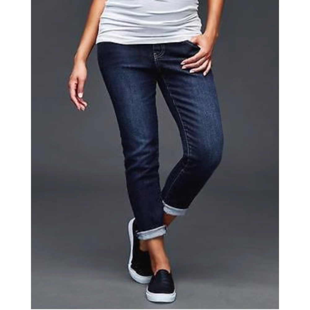 Gap Maternity Girlfriend Jeans, Dark Rinse